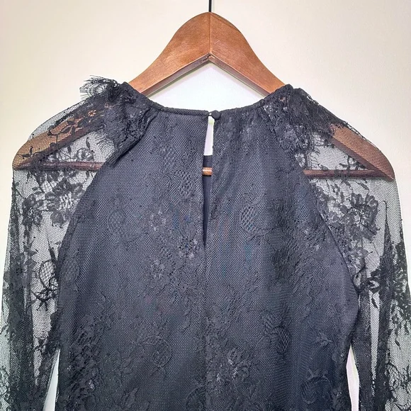The Letter Black Lace Cocktail Mini Dress - Anthropologie Style XS - Picture 7 of 14